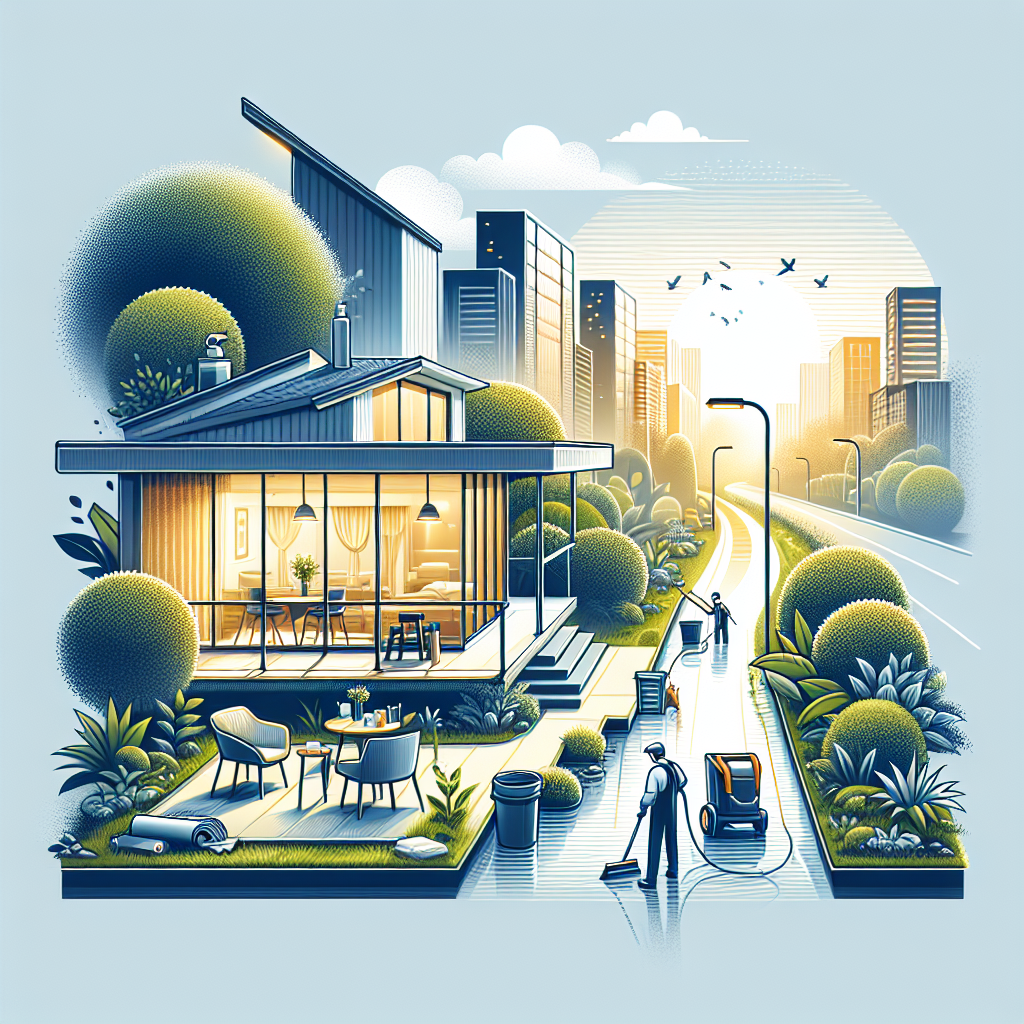 Terrassen- und Gehwegreinigung